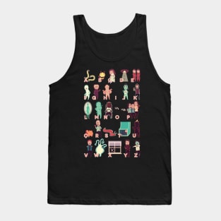 X-Files Monster Alphabet Tank Top